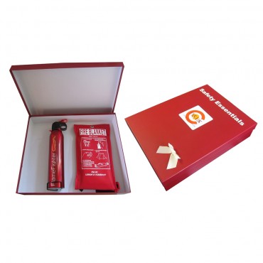 fire safety essentials box 600 g powder fire extinguisher fire blanket ce marked